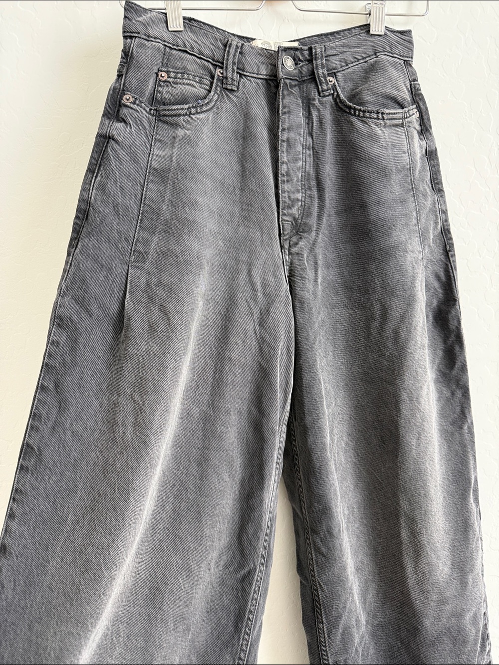 Free People We The Free Old West Slouchy Jeans black Sz 25 - Picture 6 of 9